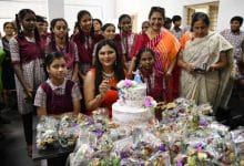 Sailaja Reddy Celebrates Birthday with Students at Laxmi Nagar Government High School, Announces Scholarships for Top Achievers