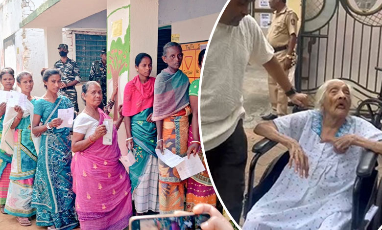 Maha polls: 113-year-old woman casts vote, inspires nation