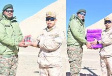 India, Pakistan border troops exchange Diwali sweets near Jaisalmer