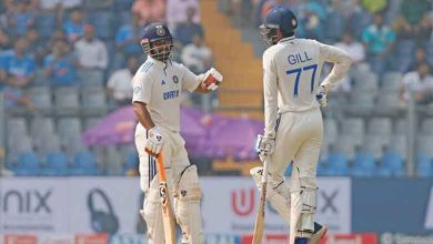 3rd Test: Gill, Pant hammer fifties as India reach 195/5, 40 runs adrift of NZ at lunch