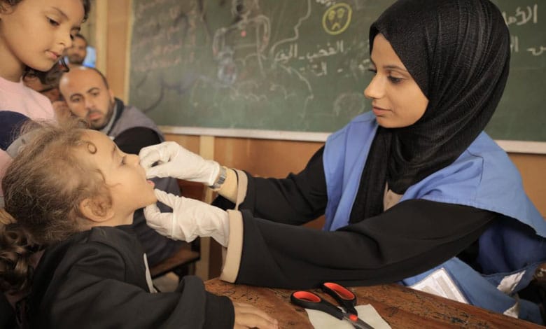 94,000 children vaccinated in polio campaign in Gaza