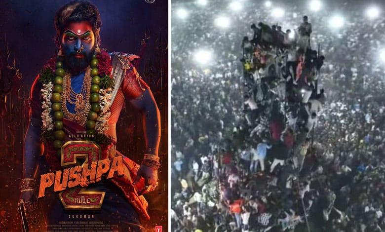 ‘Pushpa 2’ Trailer Launch in Patna Turns Chaotic: Police Lathi Charge to Control Overwhelming Crowd