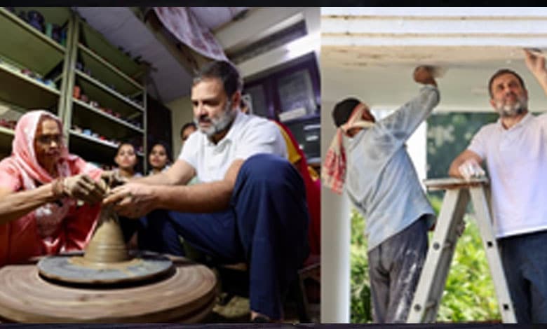 LoP Rahul Gandhi shares special Diwali moments with painters, potter family