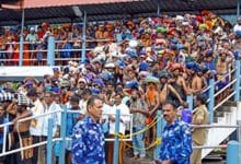 Pilgrims throng Sabarimala temple on opening day of long festive season