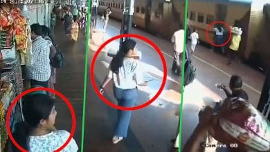 Young Woman Falls onto Tracks While Attempting to Board Moving Train