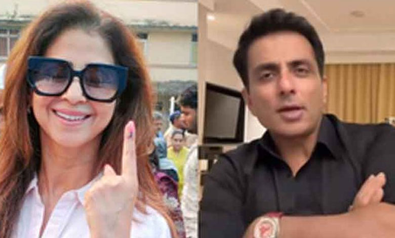 Urmila Matondkar flaunts inked finger, Sonu Sood says ‘responsibility of every citizen’