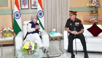 Lieutenant General Dhiraj Seth meets Telangana Governor