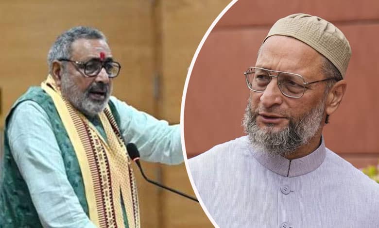 Giriraj Singh Accuses Owaisi of Skipping National Anthem on Constitution Day