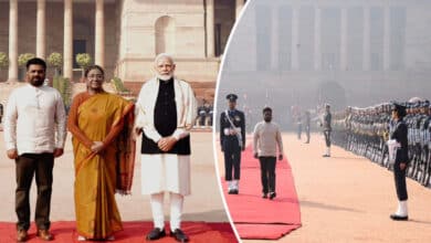 Sri Lankan President receives ceremonial welcome at Rashtrapati Bhavan