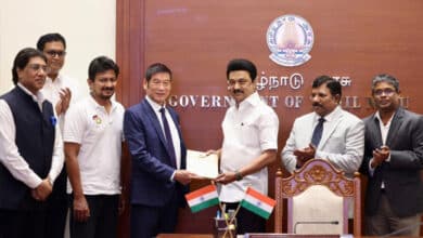 TN CM lays foundation stone for Rs 1,500 cr Taiwanese footwear production unit in Panapakkam