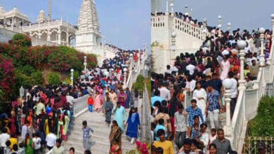 People throng temples in Telugu states on first day of 2025