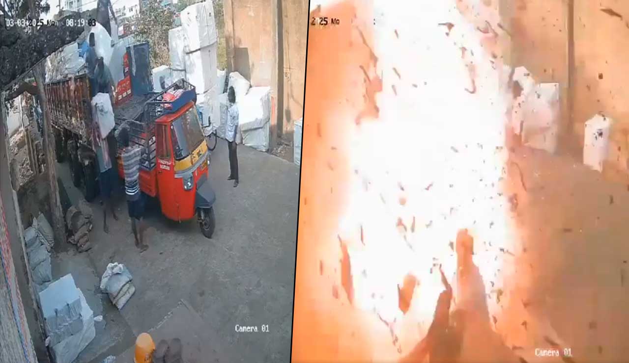 Hyderabad: Five Workers Injured During Crackers Unloading at Kakinada Balaji Exports