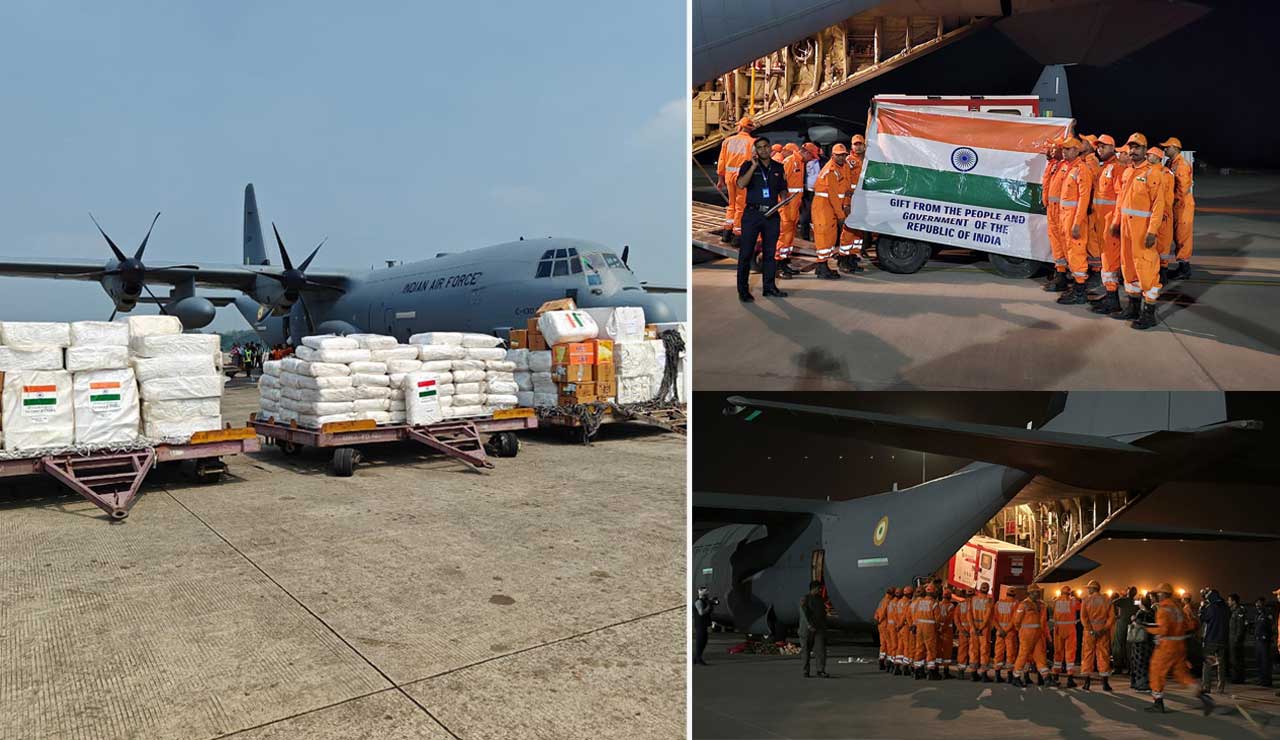 India Rushes 15 Tonnes of Aid to Myanmar After Devastating Earthquake!
