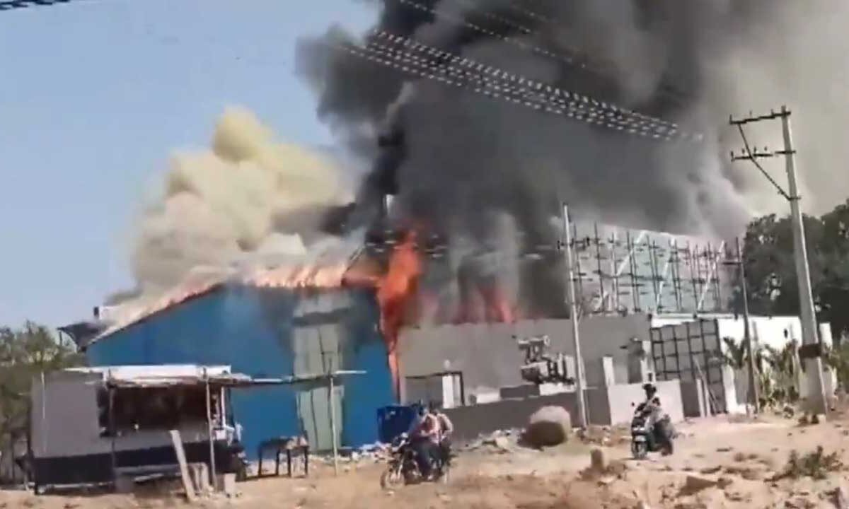 Hyderabad's Convention Center Ravaged by Massive Fire: Local Residents in Panic!