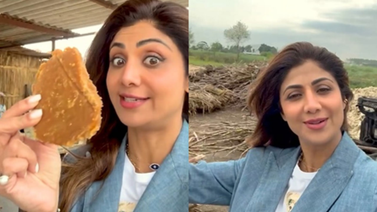 Shilpa Shetty Relishes the Taste of Authentic Desi Gud in Punjab