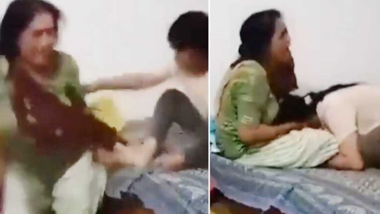 Haryana Shocker: Daughter Brutally Assaults Elderly Mother Over Property Dispute (Video Viral)