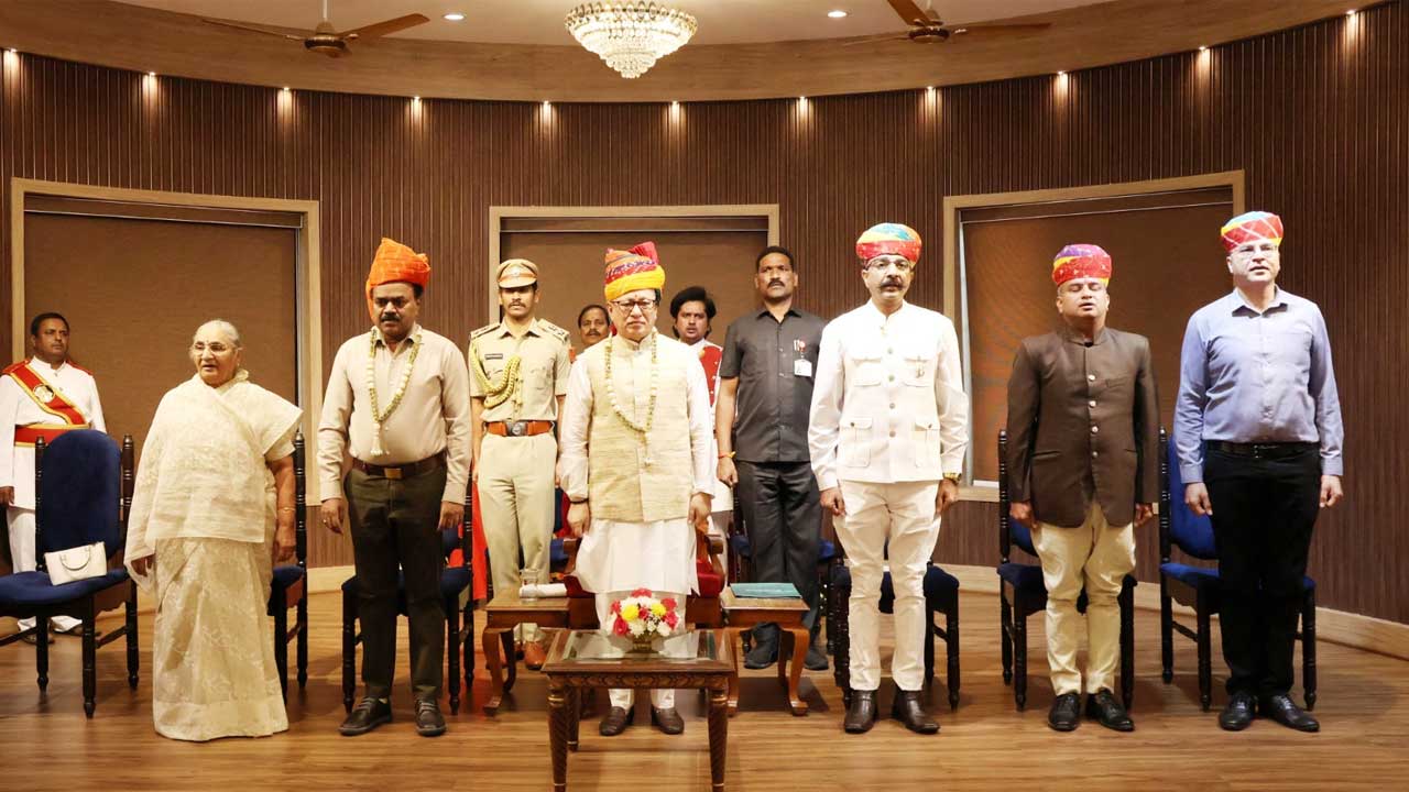 Telangana Governor Shri Jishnu Dev Varma Graces Rajasthan Foundation Day Celebrations at Raj Bhavan, Hyderabad