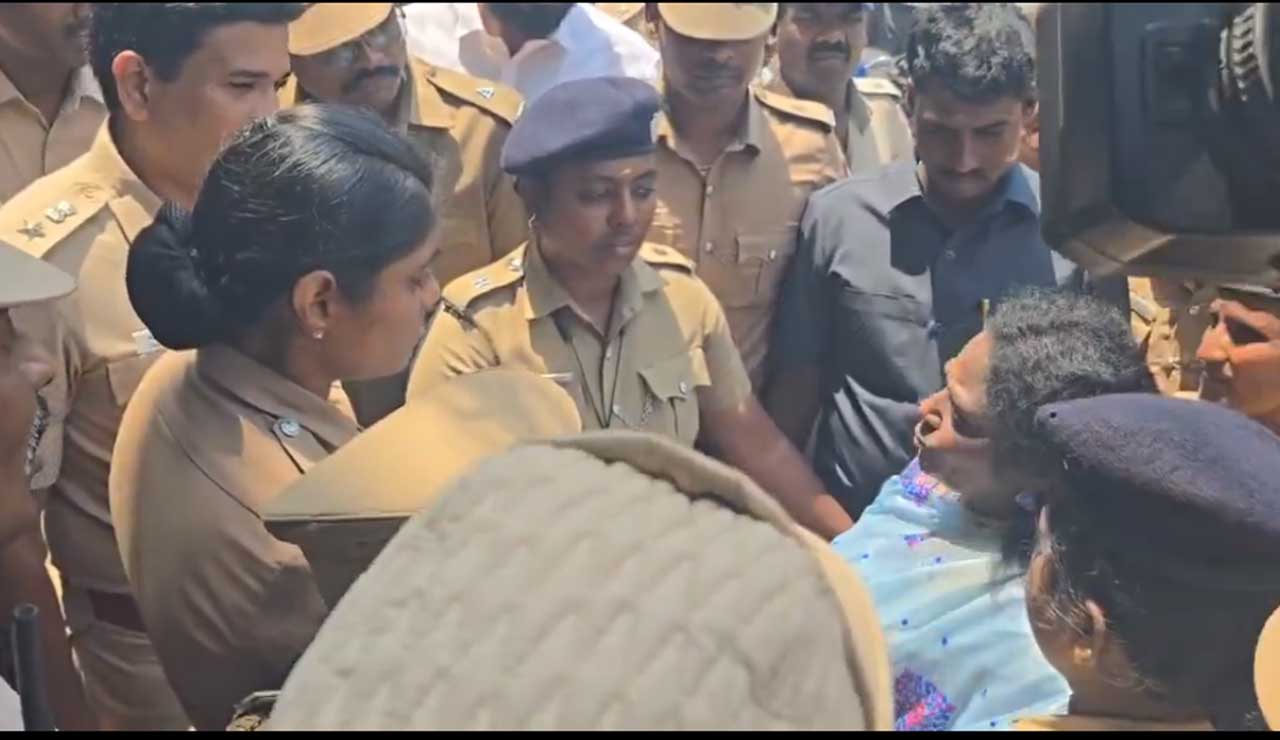 Tamilisai Soundararajan Detained During Signature Campaign for Three-Language Policy