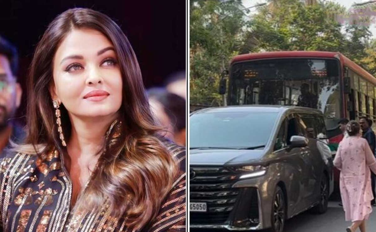 Mumbai: Aishwarya Rai Bachchan’s Luxury Car Hit by BEST Bus