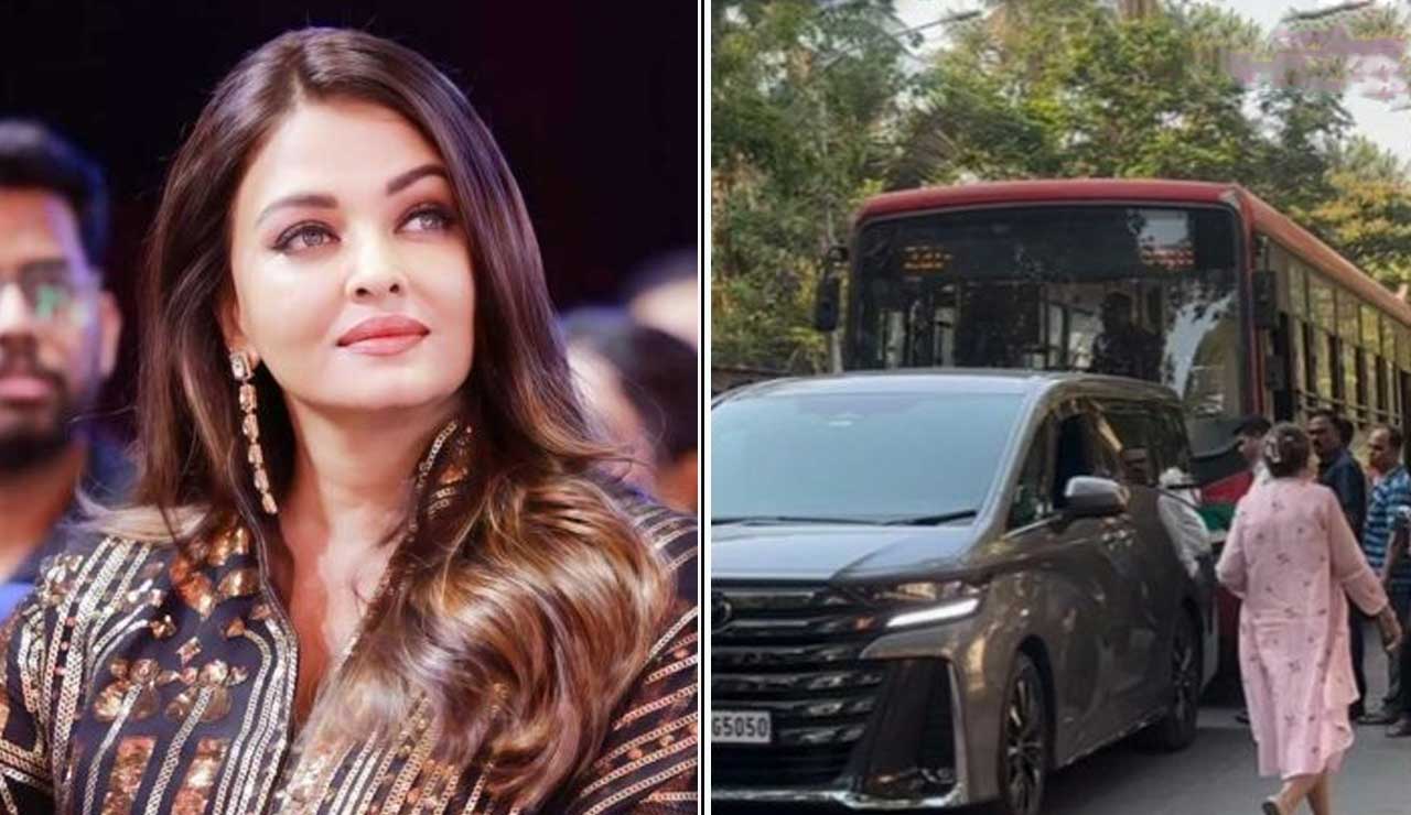Mumbai: Aishwarya Rai Bachchan’s Luxury Car Hit by BEST Bus