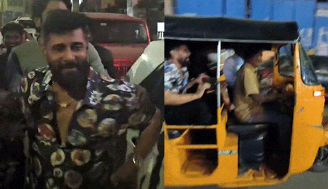 Actor Vikram Mobbed by Fans, Takes Auto Rickshaw Home After ‘Veera Dheera Sooran’ Premiere