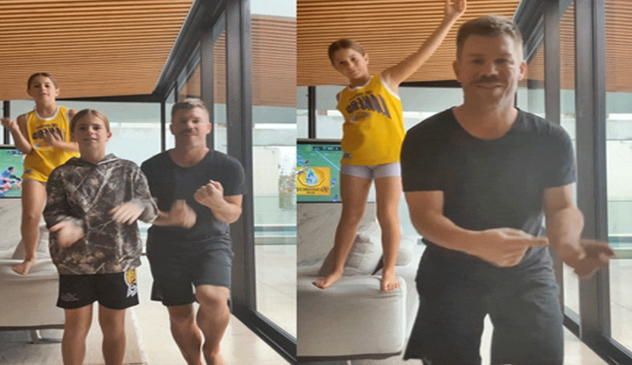 David Warner Dances to 'Wherever You Go' from Telugu Film Robinhood