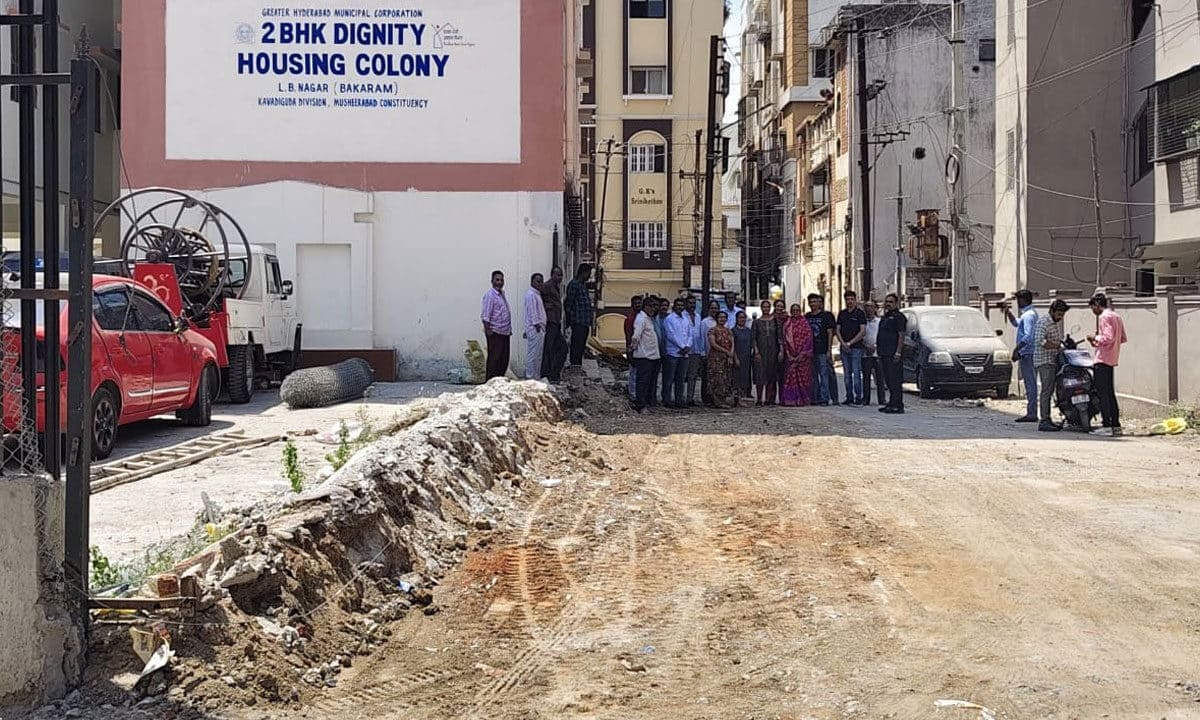 HYDRAA Takes Action Within 48 Hours of Complaint in Kawadiguda Dignity Housing Colony