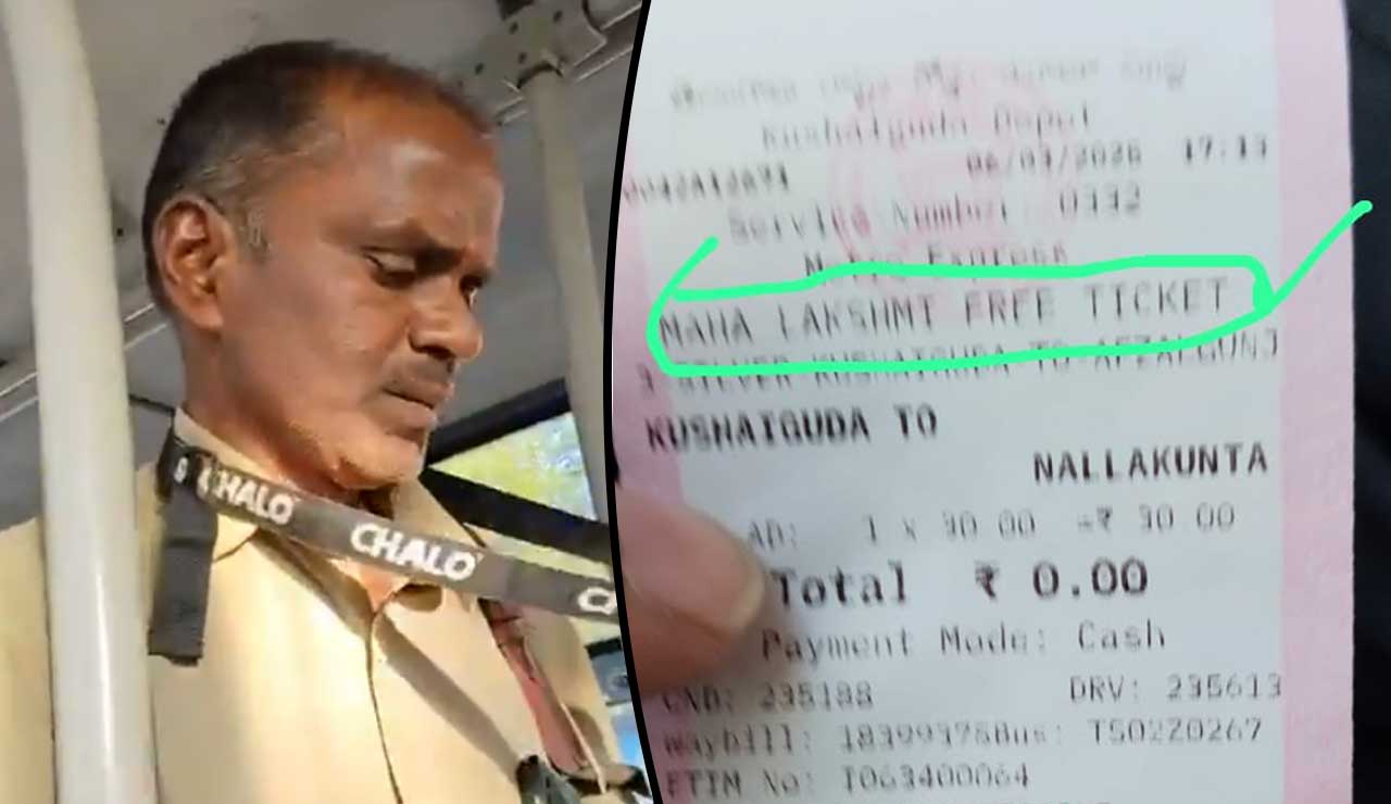 Hyderabad RTC Scandal: Conductor Issues Women’s ‘Mahalakshmi’ Free Ticket to Man and Charges Fees