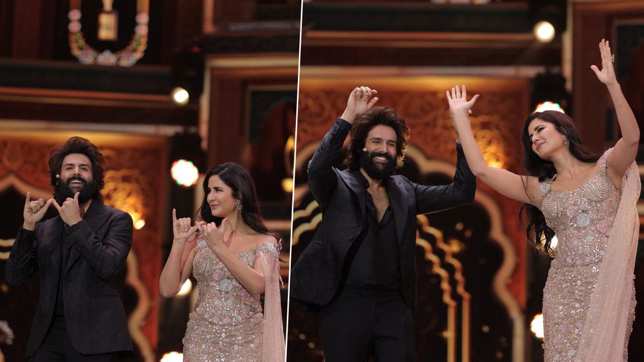 Kartik Aaryan Teaches Katrina Kaif the Hook Step of ‘Bhool Bhulaiyaa 3’ Title Track at IIFA