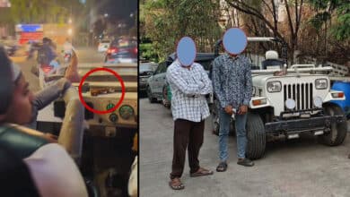 Hyderabad: 21-Year-Old Arrested in Hyderabad for Brandishing Air Rifle in Open Jeep, Reel Goes Viral