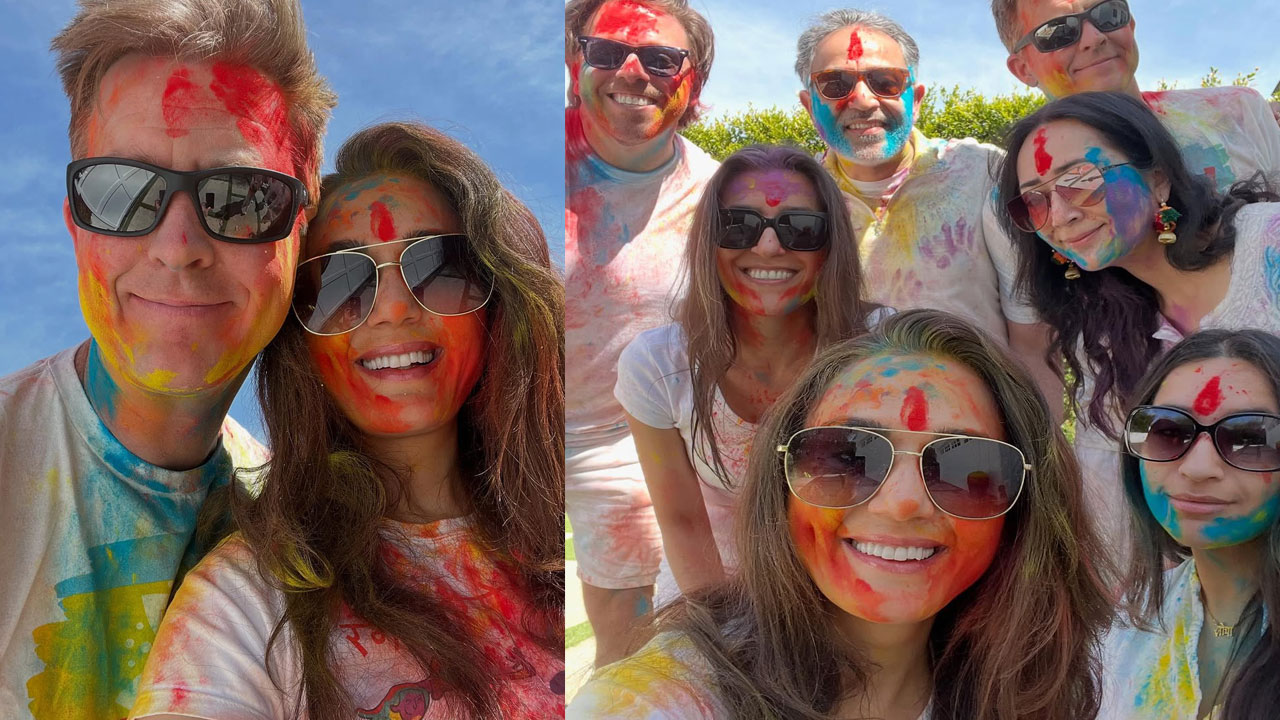 Preity Zinta Enjoys a Colorful Holi with Her Little Munchkins