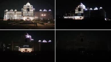 Watch: Hyderabad Observes Earth Hour by Switching Off Lights at Telangana Secretariat