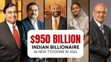 India’s Top 5 Richest in 2024: Wealth Soars to $950 Billion as 26 New Tycoons Emerge in 2024