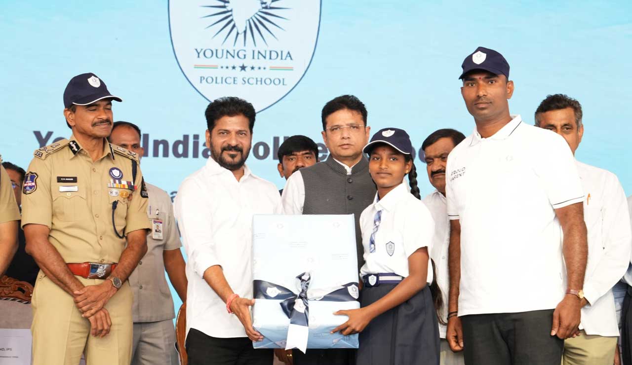 CM Revanth Reddy Inaugurates Young India Police School in Telangana