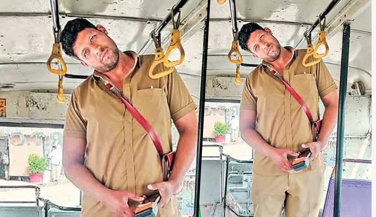 Hyderabad’s 7-Foot Bus Conductor Battles Work Challenges Due to Height