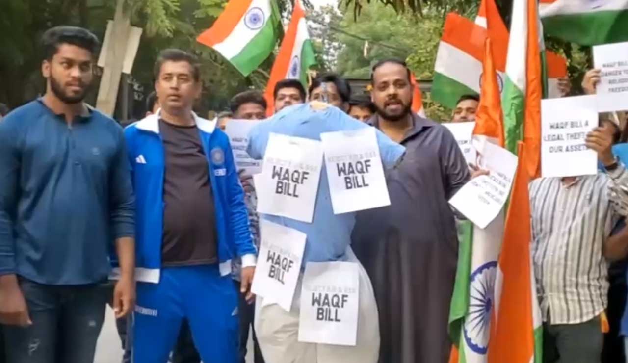 Hyderabad Erupts in Protest: Asif Hussain Sohail Leads March Against Controversial Waqf Bill