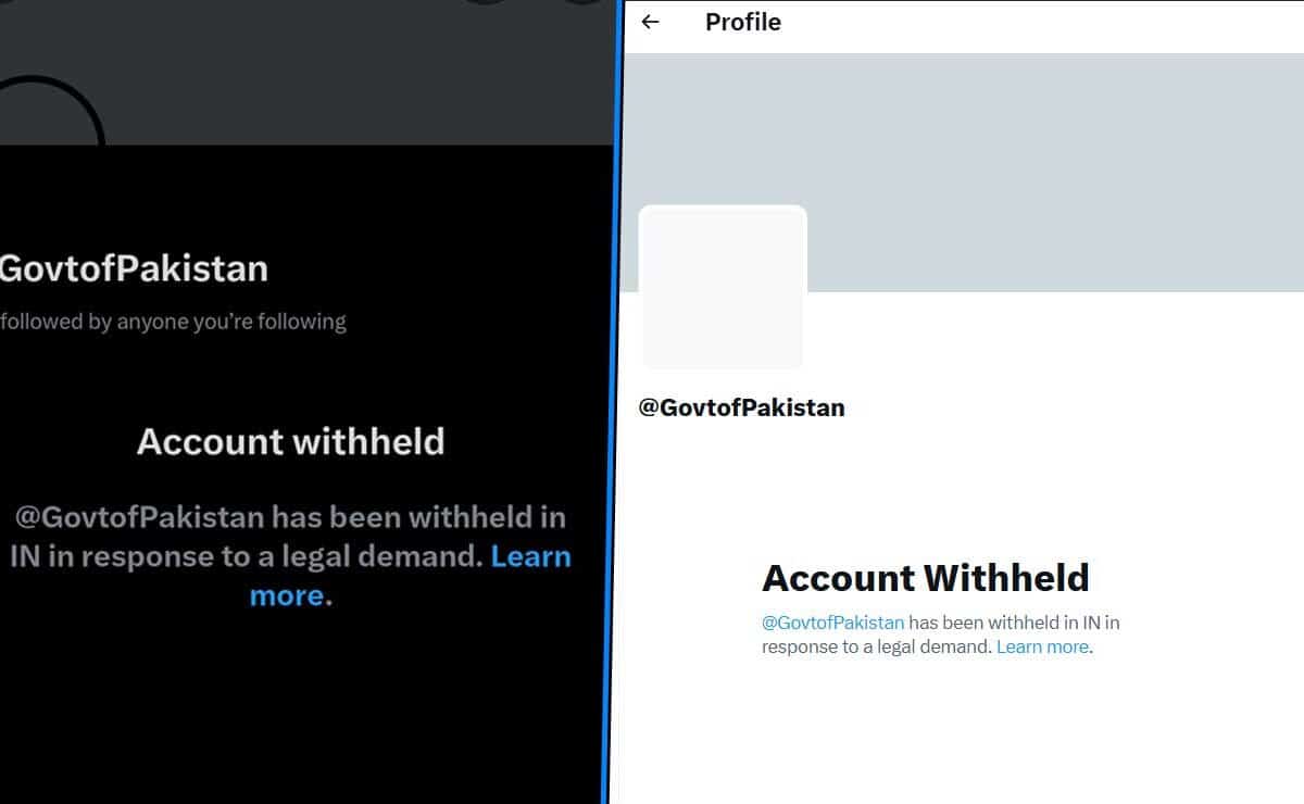 India Withholds Pakistan Govt's Official X Account Over Pahalgam Terror Attack