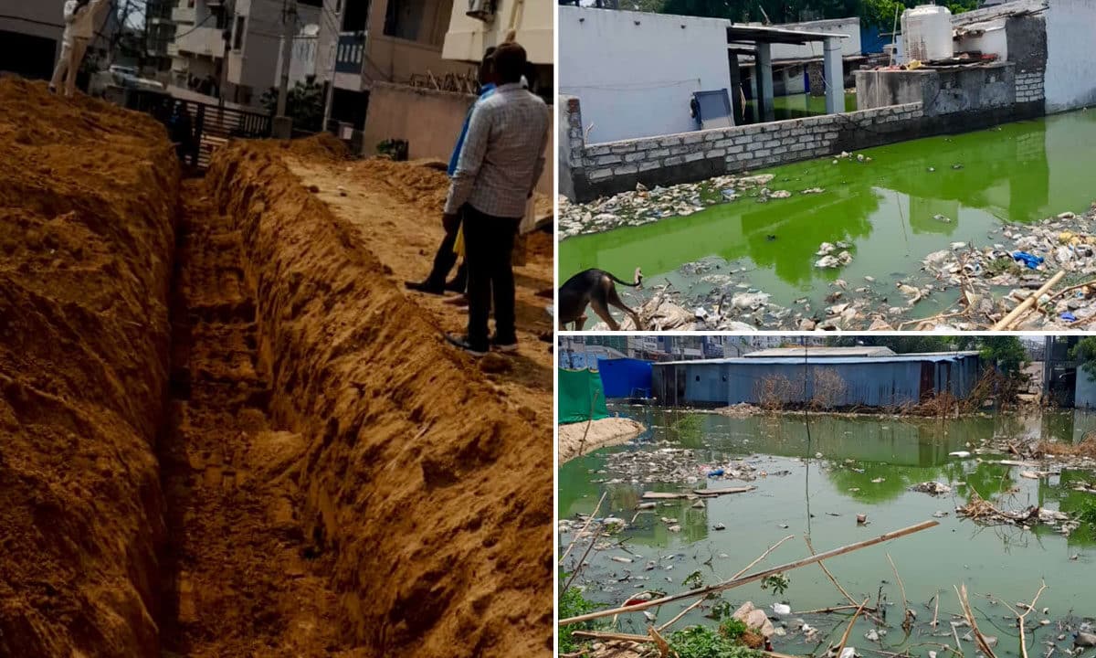 Hydraa Resolves Drainage Issue in 24 Hours, Bringing Relief to Ramachandrayya Colony Residents