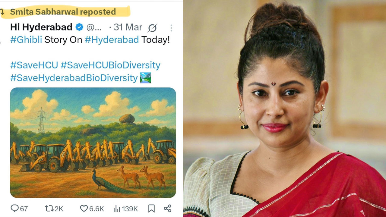 Hyderabad: IAS Officer Smita Sabharwal Faces Police Notice for Sharing Fake Photo on Social Media