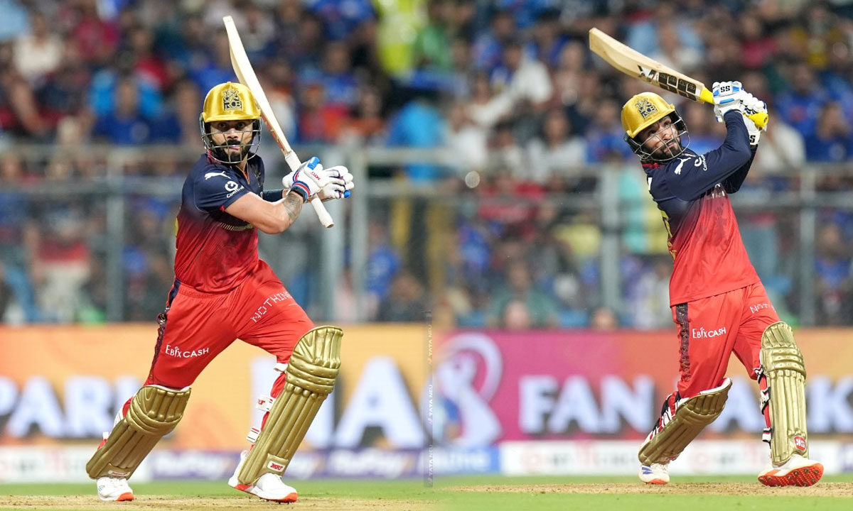 Patidar and Kohli Fire RCB to 221/5 Against Mumbai Indians