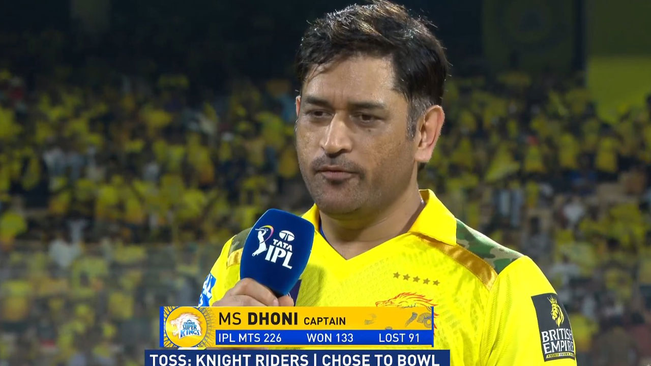 KKR Win Toss, Opt to Bowl Against CSK in Chennai Clash