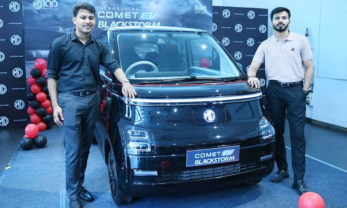 MG Launches Comet BLACKSTORM in Hyderabad: Bold Looks, Smarter Drive