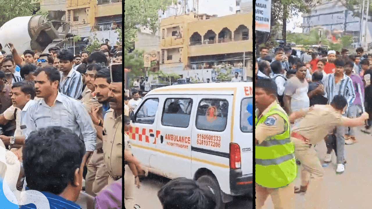 Site of the tragic incident in Balanagar where a **Hyderabad motorist died following an alleged traffic police stop attempt**, sparking protests.