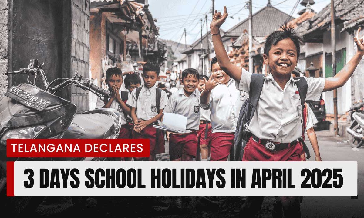 Telangana schools to observe continuous 3 days holidays in April 2025 for Ambedkar Jayanti and weekends.