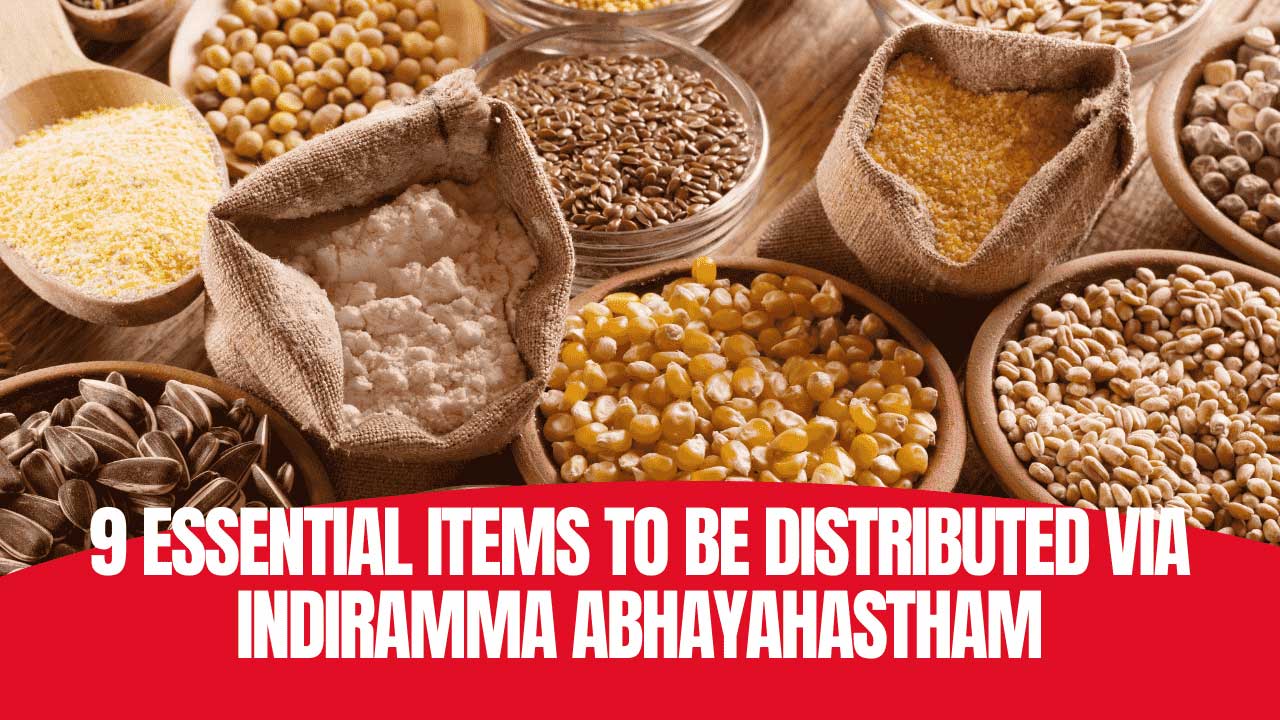 Telangana Ration Cards Big Update: Essential items like pulses, oil, and spices to be distributed under Indiramma Abhayahastham.
