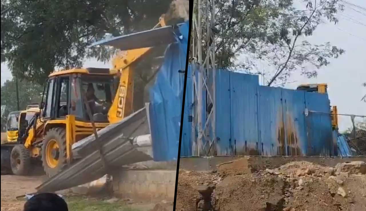 Hyderabad: Illegal Structures Demolished in Miyapur