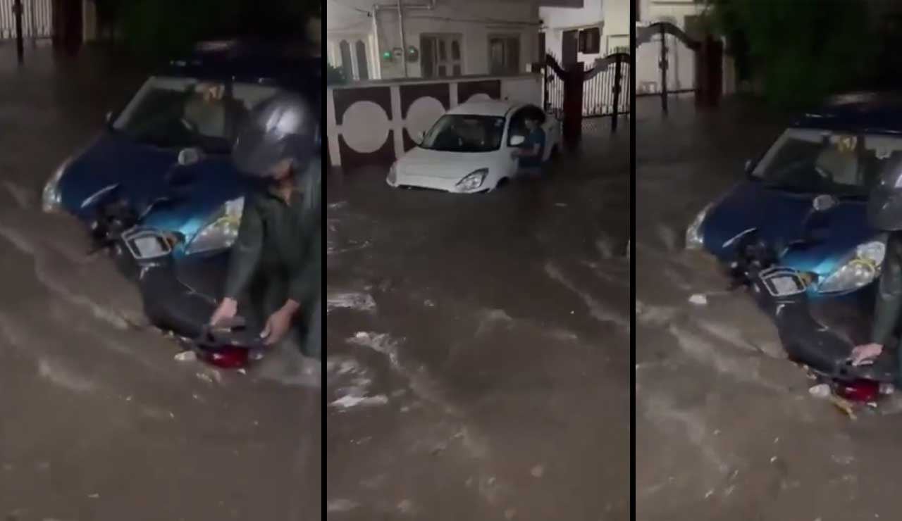 Hyderabad Wakes Up to Waterlogged Streets After Heavy Rainfall