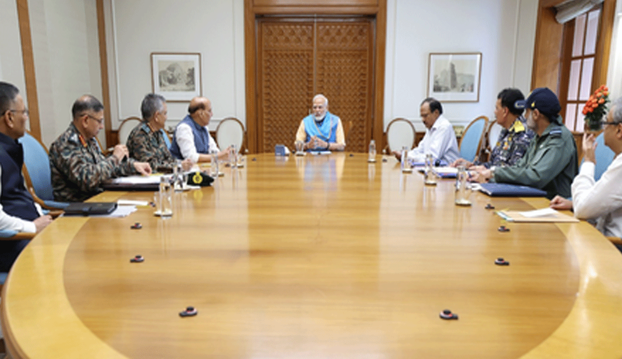 PM Modi assesses gains from 'Operation Sindoor', vows strong response to Pak escalation