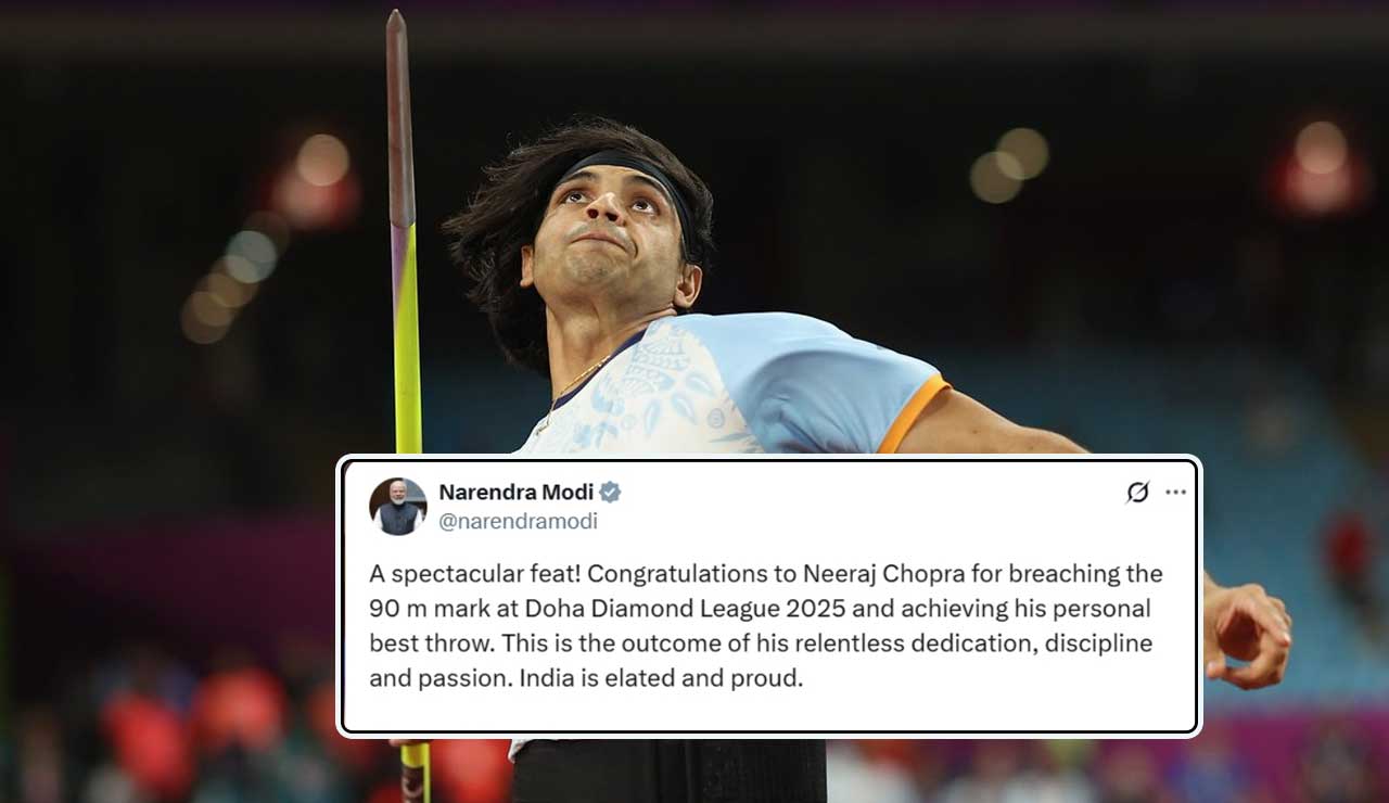 "India Is Elated and Proud": PM Modi Hails Neeraj Chopra’s Historic 90m Throw at Doha Diamond League
