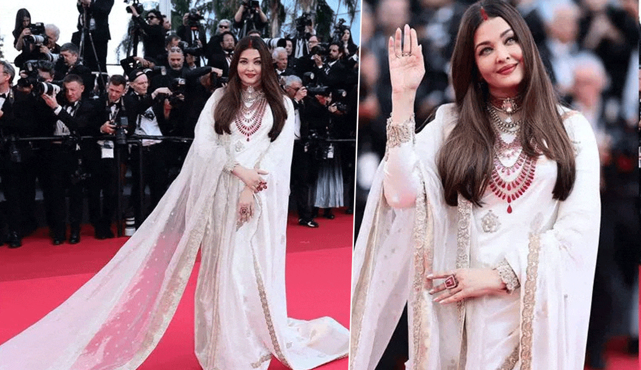 Aishwarya Rai Steals the Show at Cannes with Striking Sindoor Look — Netizens Applaud